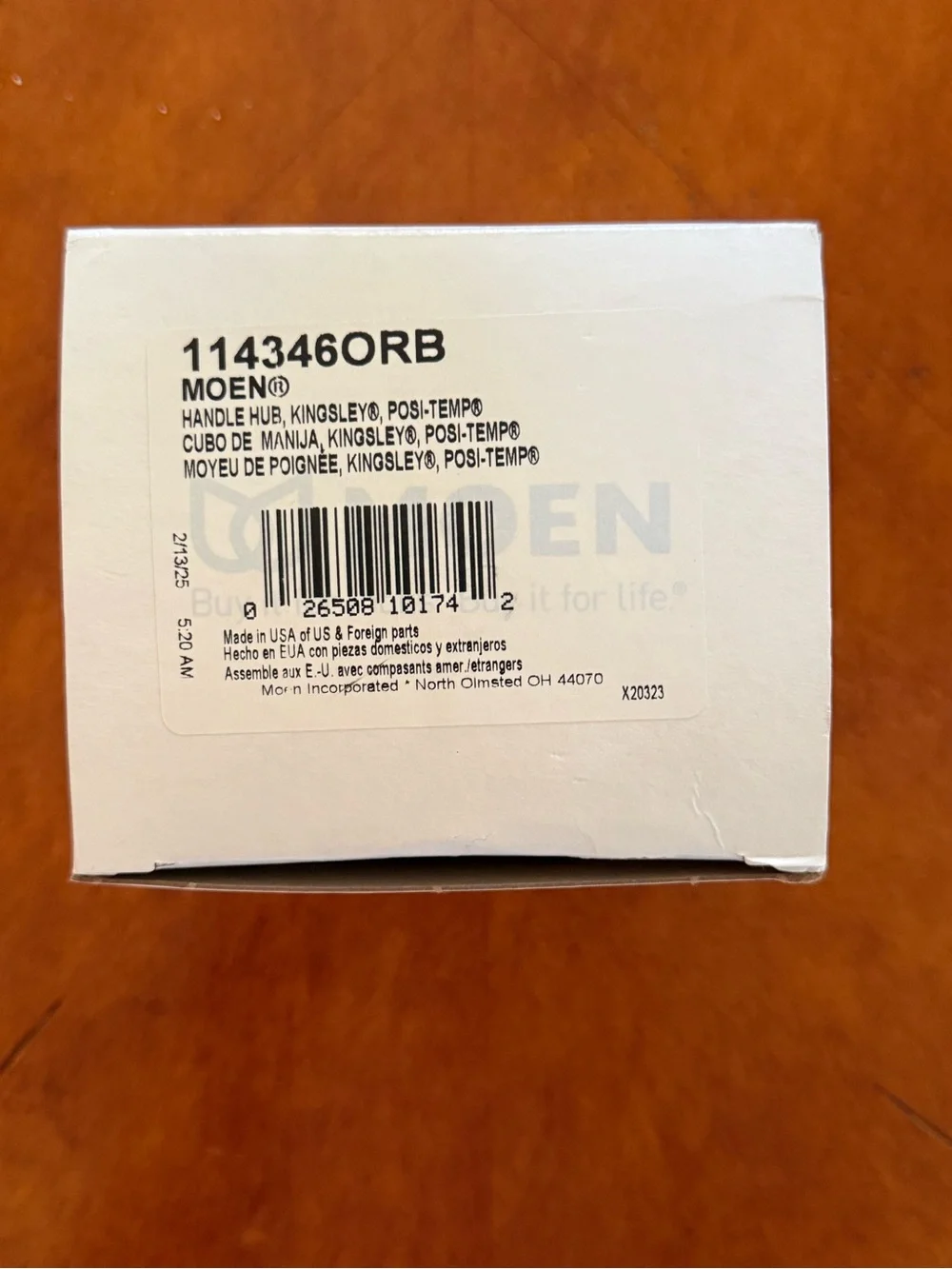 Moen 114346ORB Kingsley Handle Hub Kit Oil Rubbed Bronze NIB